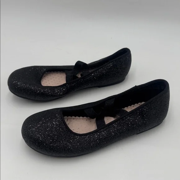 Sparkly Black Ballet Flats - Picture 3 of 8